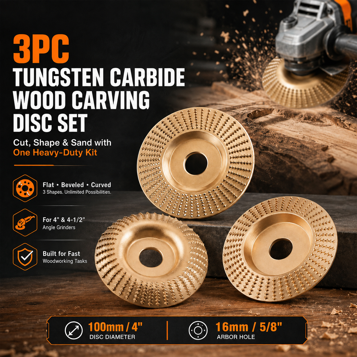 2026 New Tungsten Carbide Cutting Wheel, Angle Grinder Polishing Pad