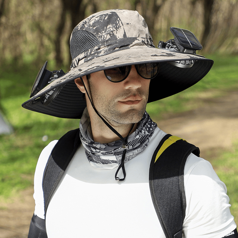 🔥2026 Summer Hot Sale🔥 New Ultralight Solar Fan Sun Hat – Lighter Than a Baseball!⚾(Only 11oz)