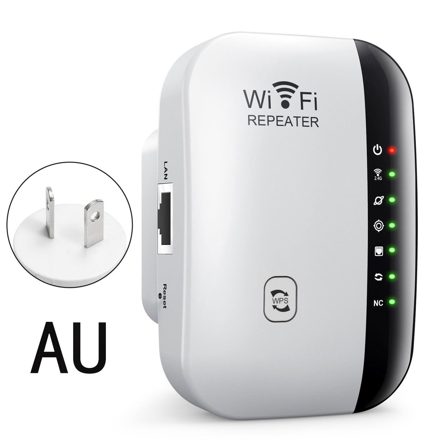 📶2026 Upgraded Version- WiFi Range Extender – Plug-In Repeater with Ethernet Port & Free Cable