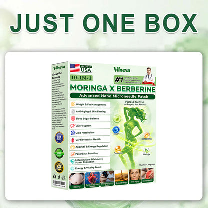 🌙 Vilnexa™ 8-in-1 AMPK Metabolic Slimming Patch 🇺🇸 Moringa × Berberine Formula · Supports Weight Management, Metabolic Balance & Daily Comfort