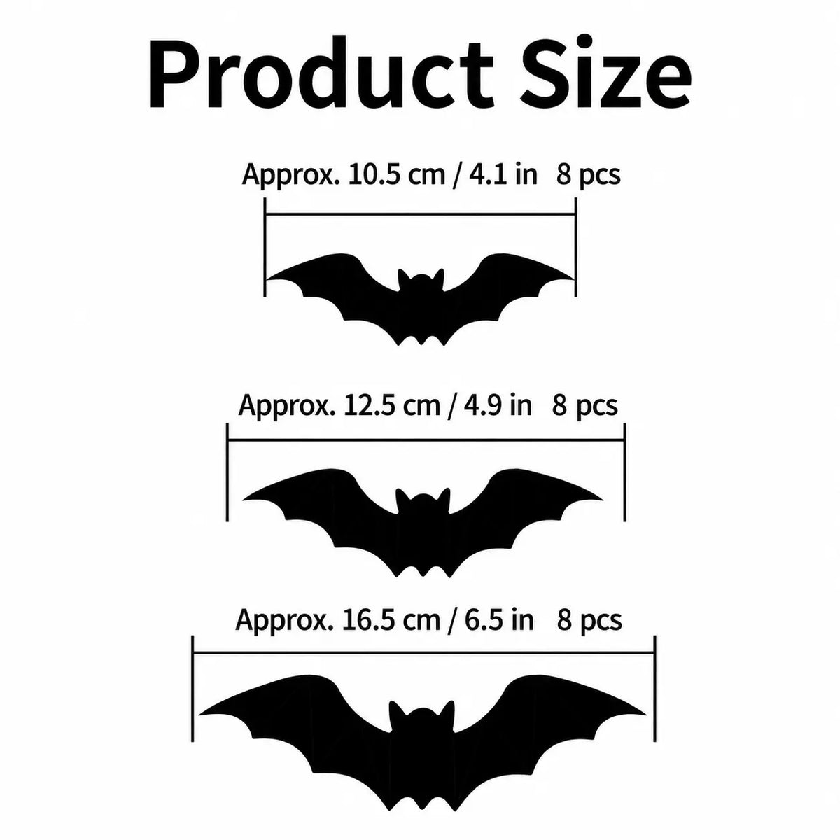 🦇Halloween LED Flying Bat Decorations - Glowing 3D Bat Wall Decor for Porch,Window, Door, Garage &Party Backdrop
