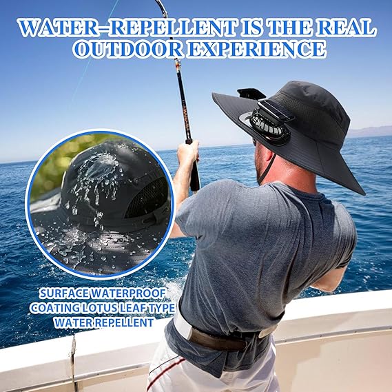🔥2026 Summer Hot Sale🔥 New Ultralight Solar Fan Sun Hat – Lighter Than a Baseball!⚾(Only 11oz)