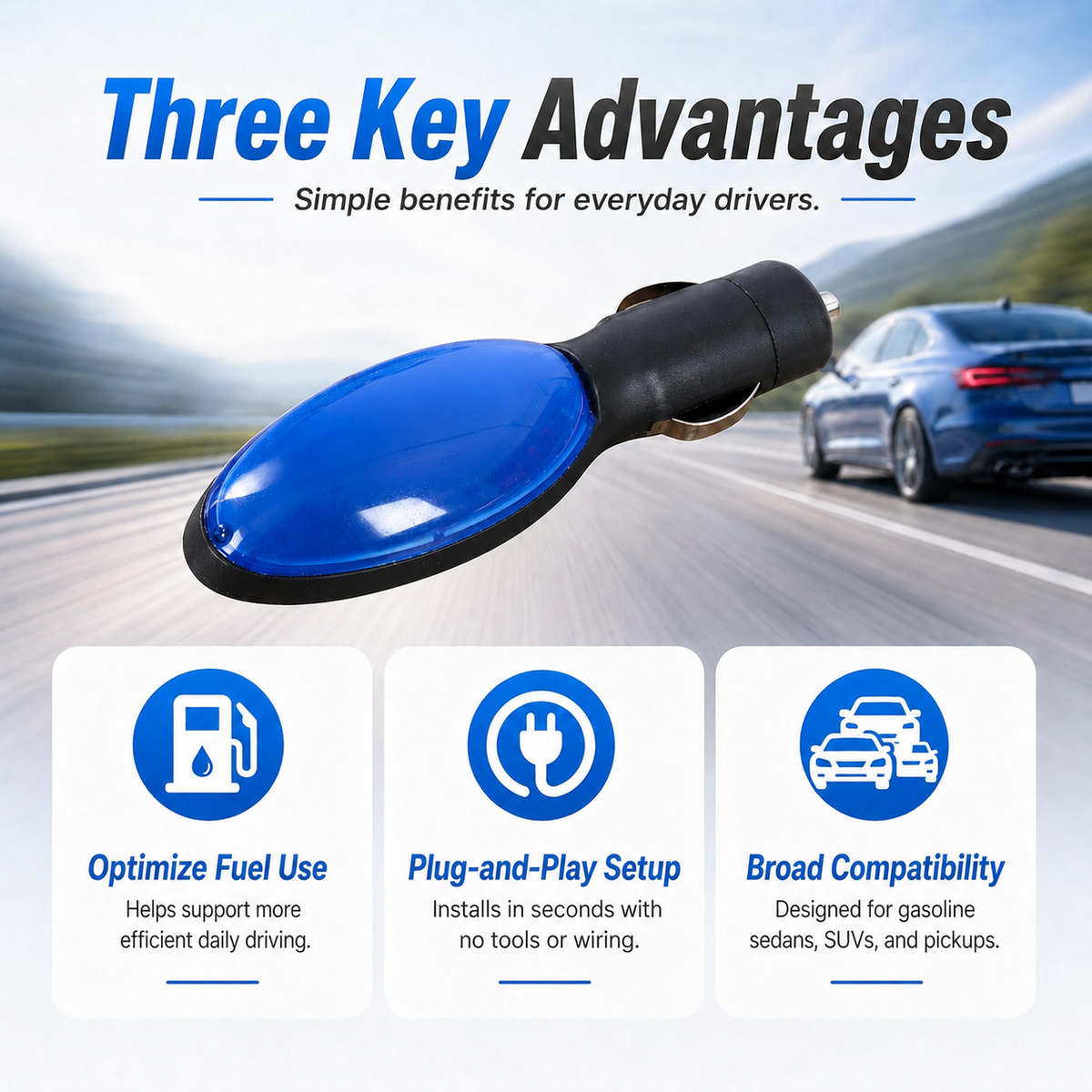 🚗 2026 New Upgrade Fuel Saver Device – Automotive Gas Saver for Cars & Trucks