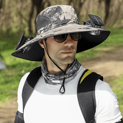🔥2026 Summer Hot Sale🔥 New Ultralight Solar Fan Sun Hat – Lighter Than a Baseball!⚾(Only 11oz)