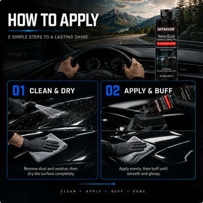 🚗 NATRAVOR™ Nano-Quick Ceramic Coating Pro