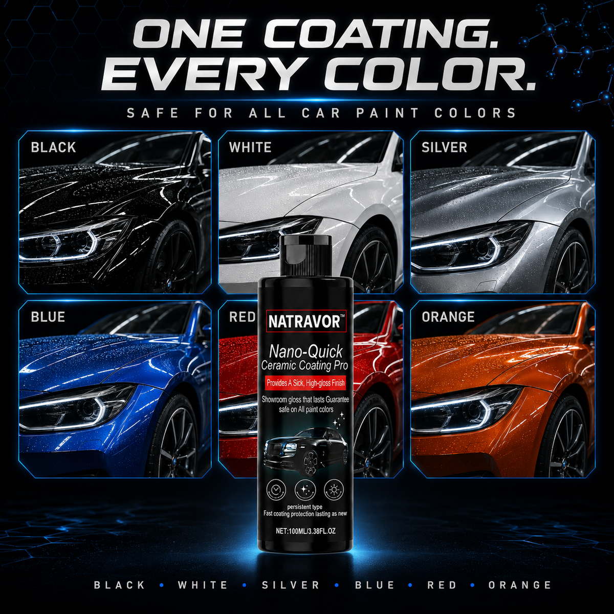 🚗 NATRAVOR™ Nano-Quick Ceramic Coating Pro