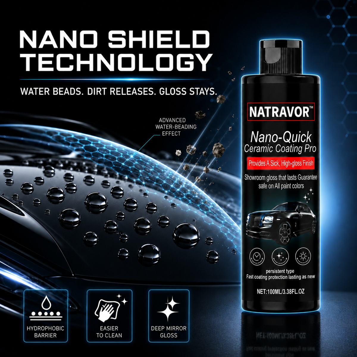 🚗 NATRAVOR™ Nano-Quick Ceramic Coating Pro
