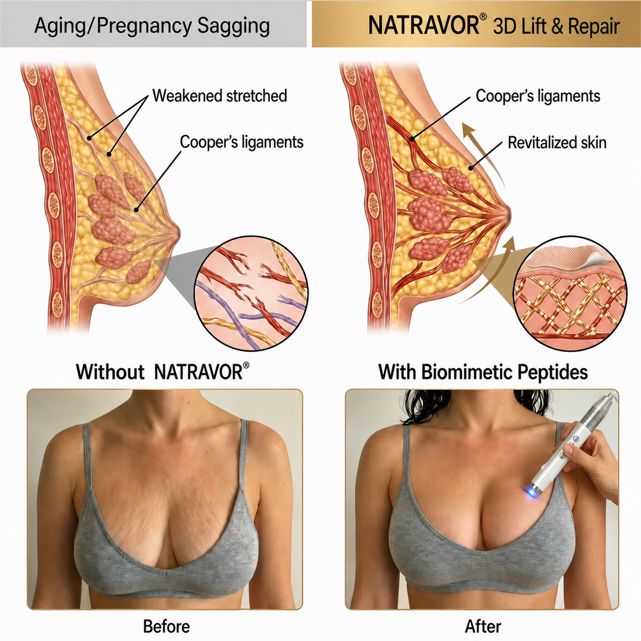 NATRAVOR® Breast Enhancement Laser Pen – Lift, Firm & Contour Support
