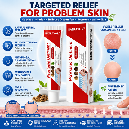 NATRAVOR® Botanical Skin Relief Ointment for Dry, Itchy & Flaky Skin