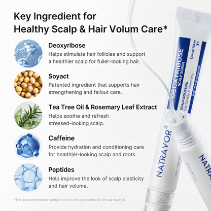 Natravor® Deoxyribose Scalp Serum | For Fuller-Looking Hair & Scalp Strengthening Roll-On Serum