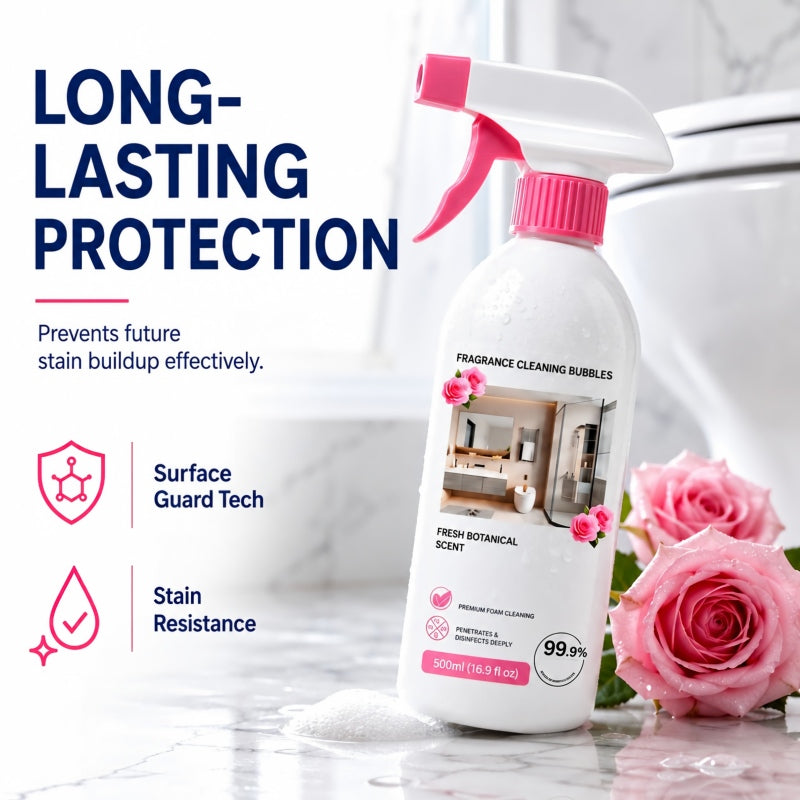 Multi-Surface Bathroom Cleaner Spray — Removes Soap Scum, Limescale & Odors