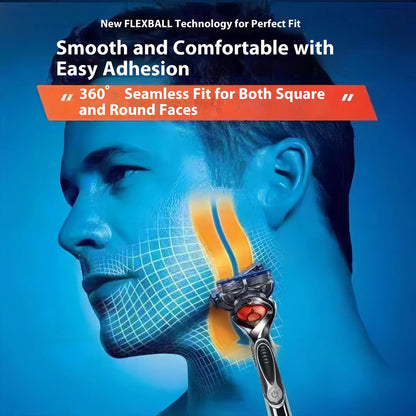 Men's Unscented Precision Razor Blade Replacement Handheld Kit