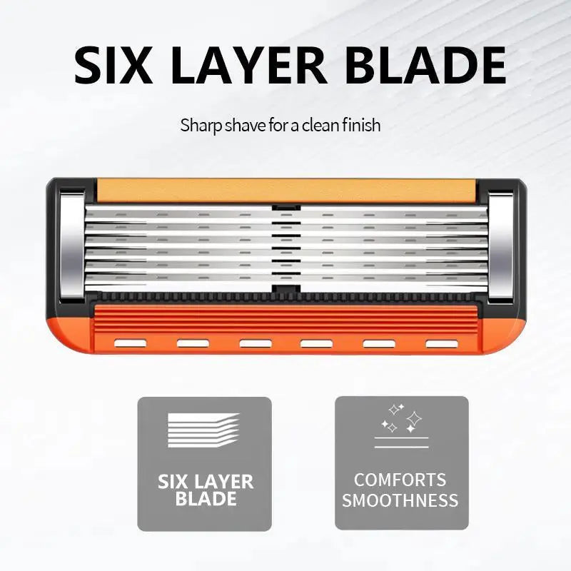 Men's Unscented Precision Razor Blade Replacement Handheld Kit