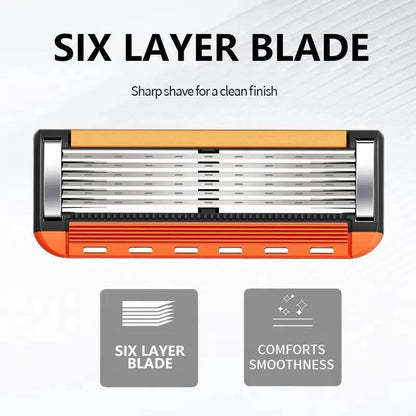 Men's Unscented Precision Razor Blade Replacement Handheld Kit