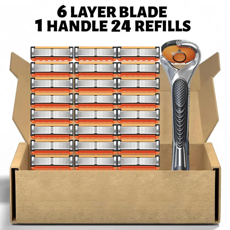 Essential Shave Kit-24 Refills + 1 Handle