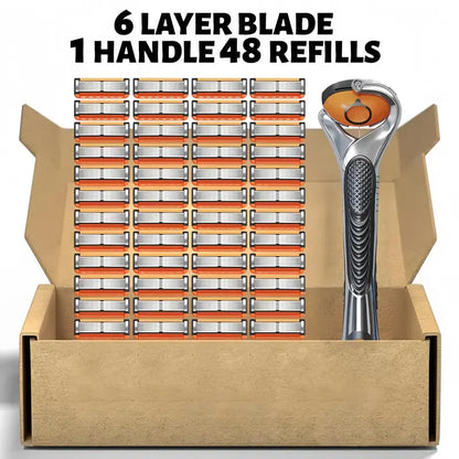 Men's Unscented Precision Razor Blade Replacement Handheld Kit
