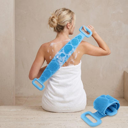 🔥Double-Sided Silicone Back Scrubber For Deep Cleaning & Soft Skin