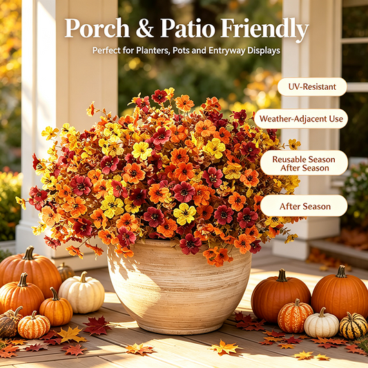 🍂Only $2.98 Last Day Promotion!🌺UV Resistant Fall Artificial Flower