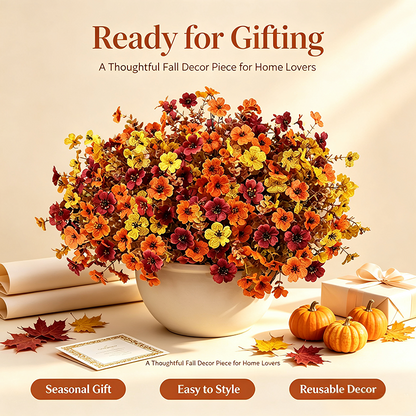 🍂Only $2.98 Last Day Promotion!🌺UV Resistant Fall Artificial Flower