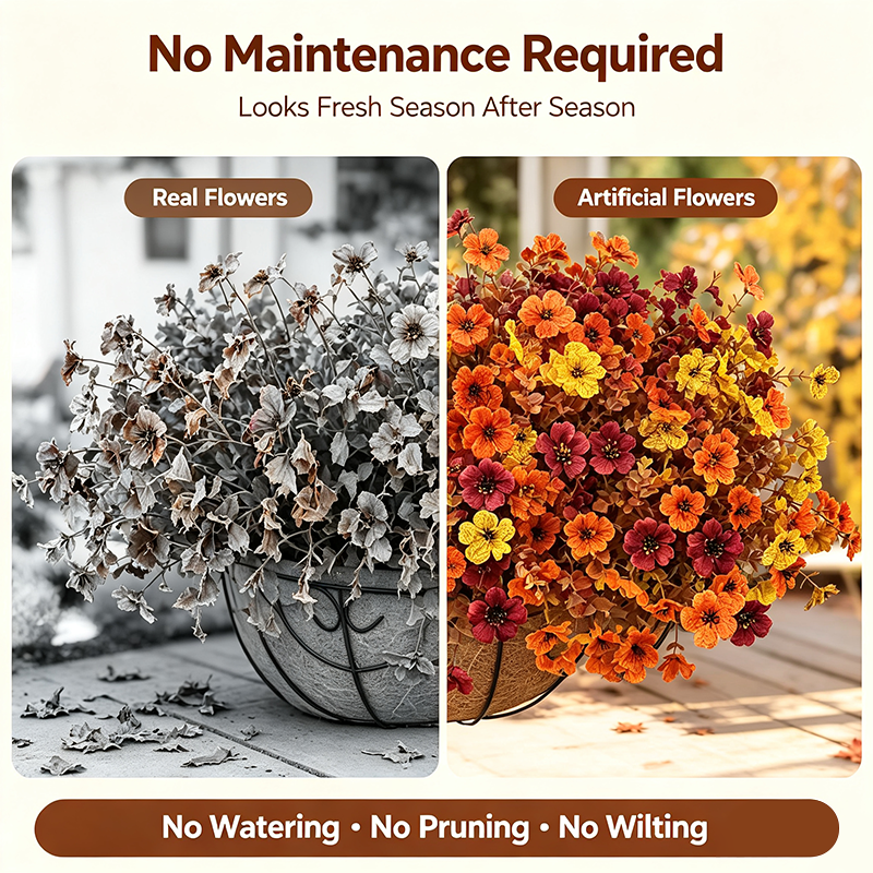 🍂Only $2.98 Last Day Promotion!🌺UV Resistant Fall Artificial Flower