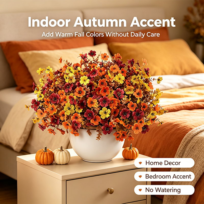 🍂Only $2.98 Last Day Promotion!🌺UV Resistant Fall Artificial Flower