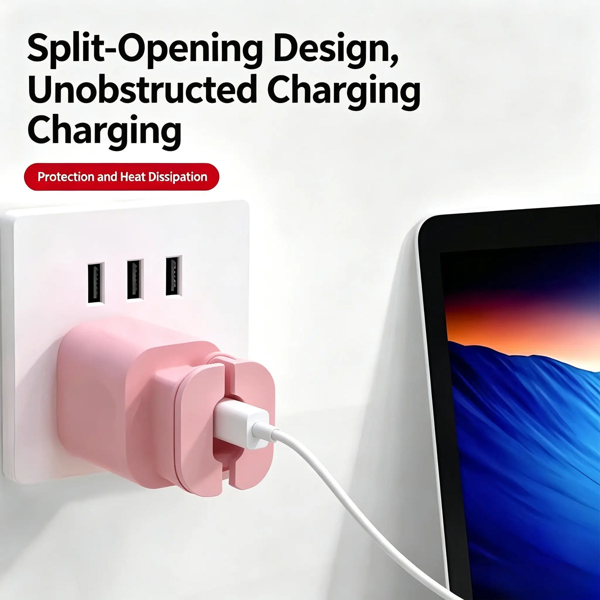 🔥2-in-1 Silicone Charger Protector with Cord Wrap for 18W/20W Adapters