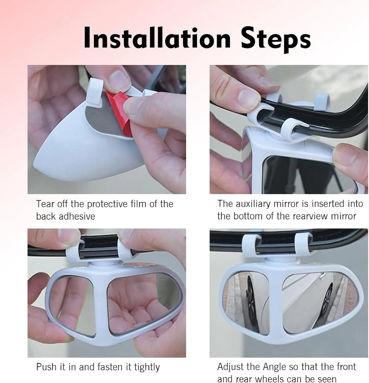 360° Rotatable Dual-Lens Blind Spot Mirror