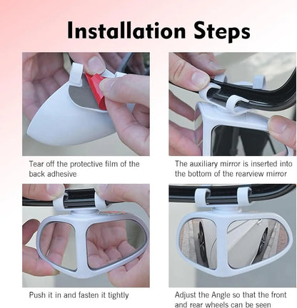 360° Rotatable Dual-Lens Blind Spot Mirror