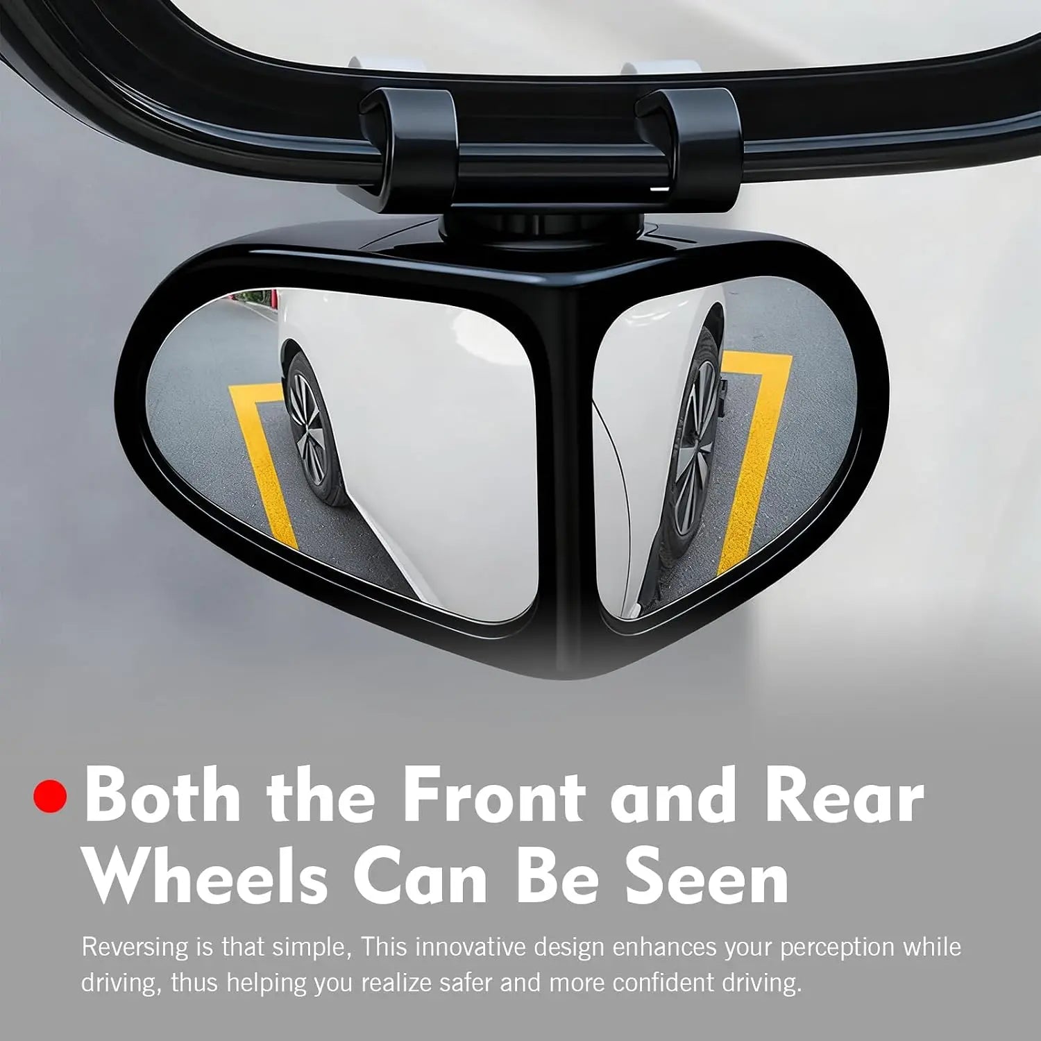 dual lens blind spot mirror