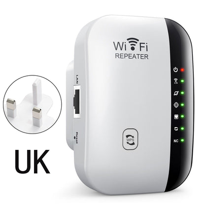 📶2026 Upgraded Version- WiFi Range Extender – Plug-In Repeater with Ethernet Port & Free Cable