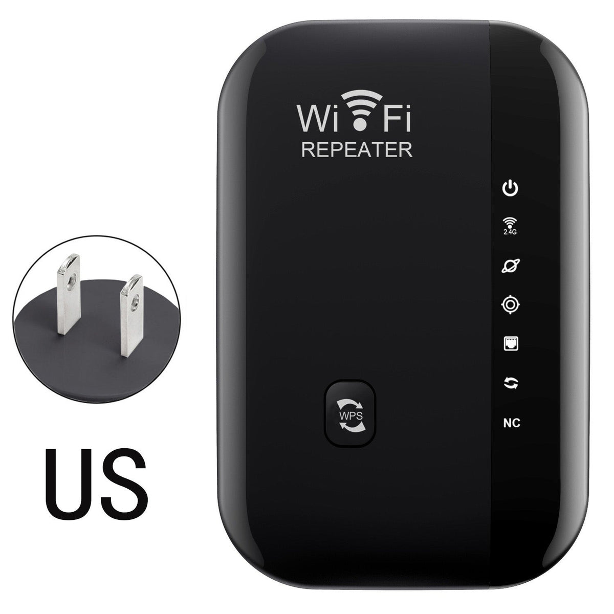 📶2026 Upgraded Version- WiFi Range Extender – Plug-In Repeater with Ethernet Port & Free Cable