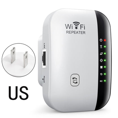📶2026 Upgraded Version- WiFi Range Extender – Plug-In Repeater with Ethernet Port & Free Cable