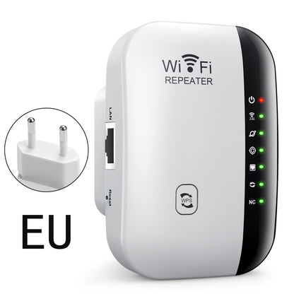 📶2026 Upgraded Version- WiFi Range Extender – Plug-In Repeater with Ethernet Port & Free Cable