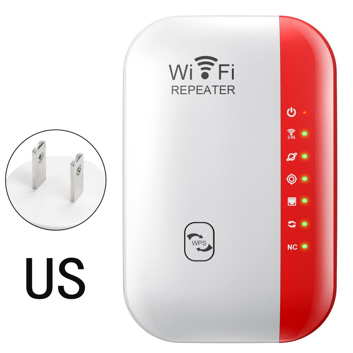 📶2026 Upgraded Version- WiFi Range Extender – Plug-In Repeater with Ethernet Port & Free Cable