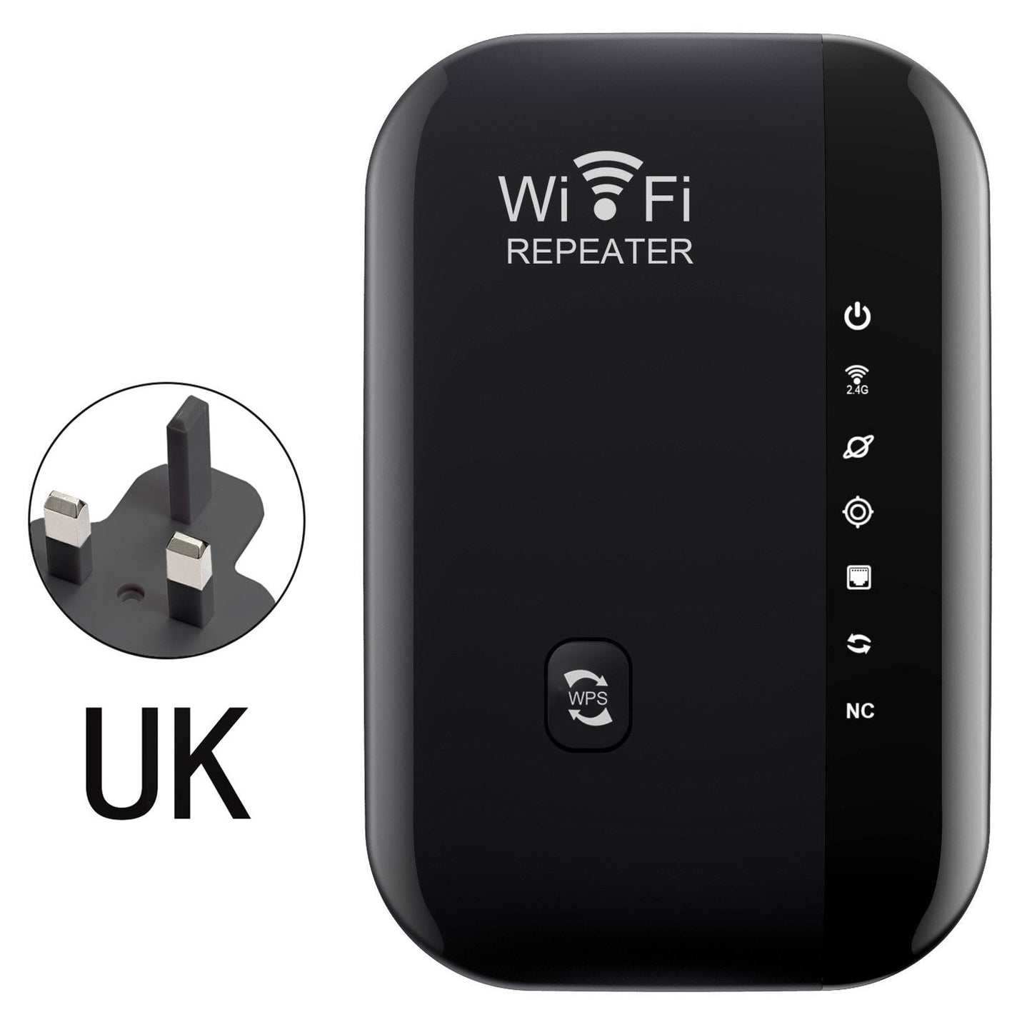 📶2026 Upgraded Version- WiFi Range Extender – Plug-In Repeater with Ethernet Port & Free Cable