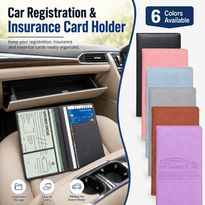 ✨Car Registration & Insurance Card Holder