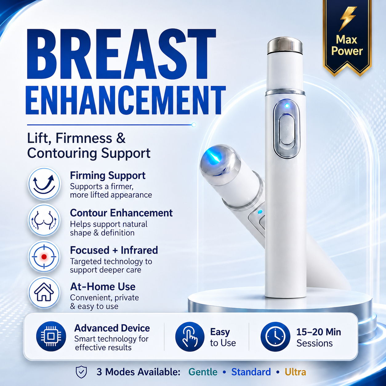 NATRAVOR® Breast Enhancement Laser Pen – Lift, Firm & Contour Support