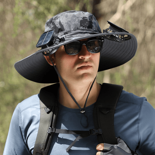 🔥2026 Summer Hot Sale🔥 New Ultralight Solar Fan Sun Hat – Lighter Than a Baseball!⚾(Only 11oz)