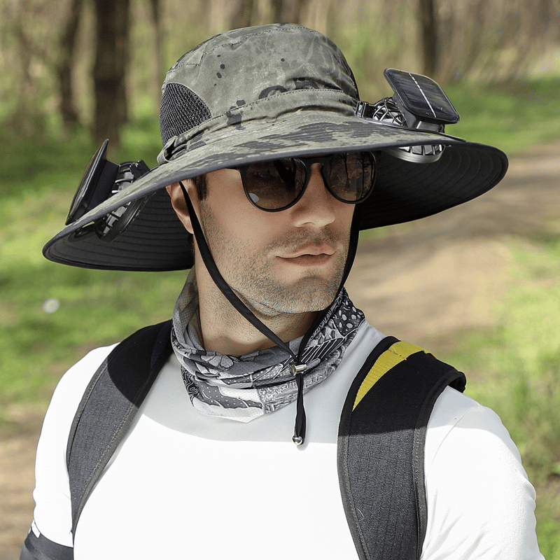 🔥2026 Summer Hot Sale🔥 New Ultralight Solar Fan Sun Hat – Lighter Than a Baseball!⚾(Only 11oz)