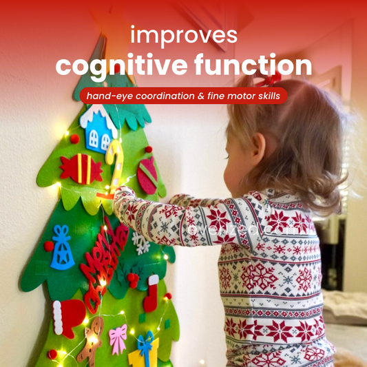 Toddler's Interactive Felt Christmas Tree