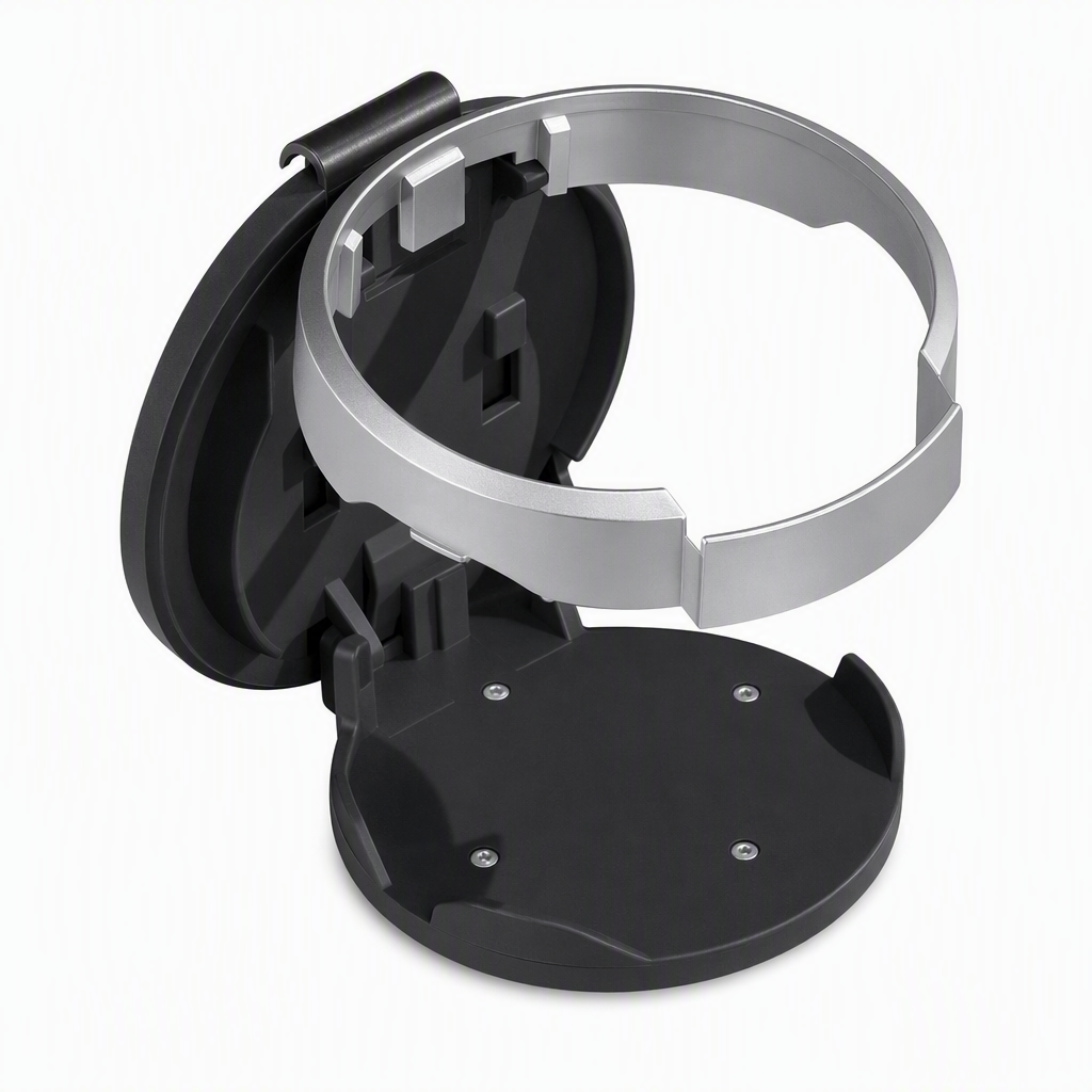 Foldable Car Door Cup Holder & Storage Tray — Fits Large Bottles & Phones
