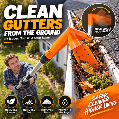 Adjustable Gutter Cleaning Scoop — Clear Leaves & Debris from the Ground